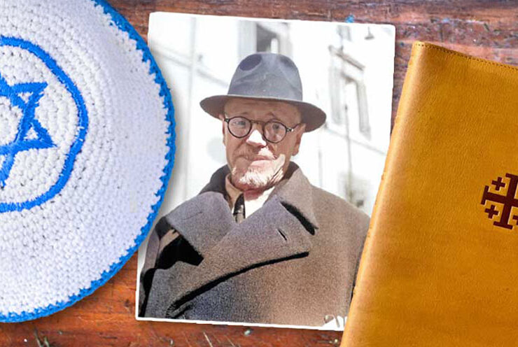 Israel Zolli and a kippah