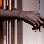 man behind bars