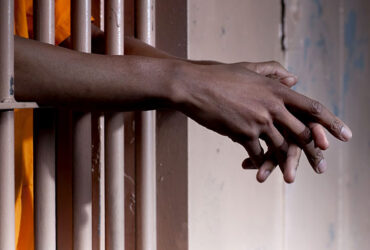 man behind bars